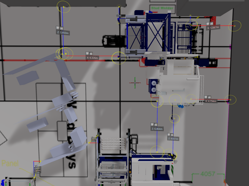 Seeing is believeing: The welding bays which were easy to reposition on the virtual plans.