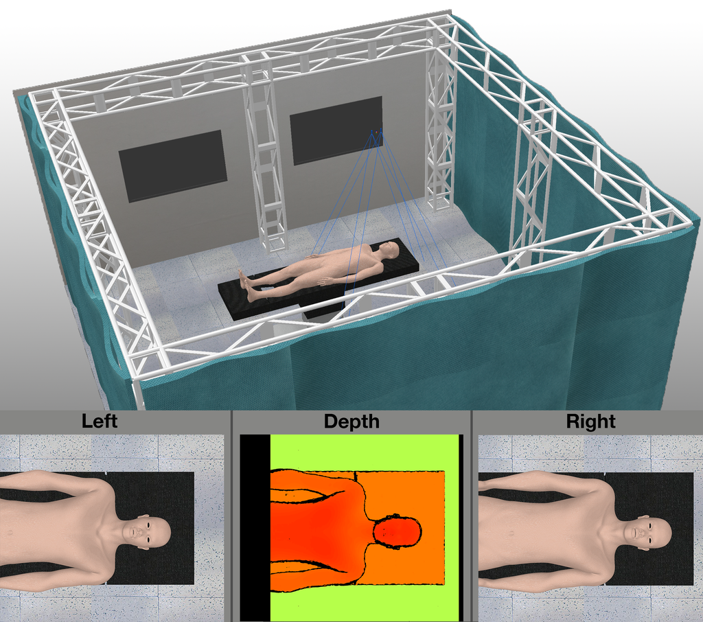 A virtual representation of the Stereo Theatre by i3D robotics.