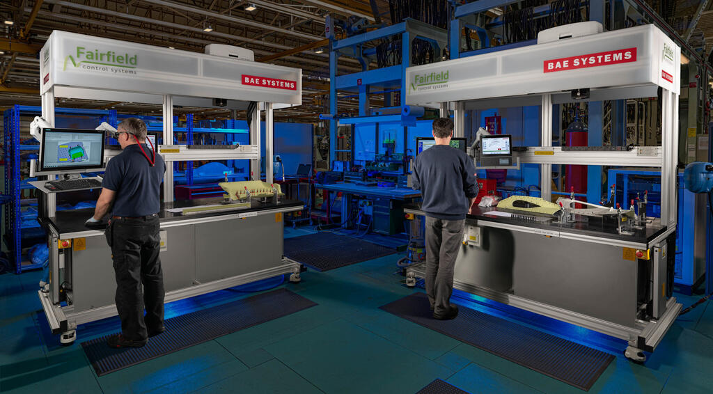 The intelligent workstation at use at BAE Systems. Image thanks to BAE Systems.