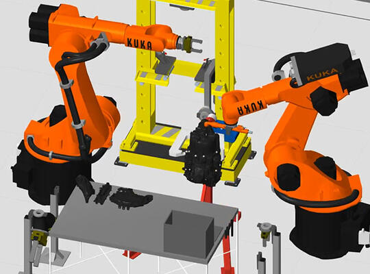 Iothic CORE on monitor in factory