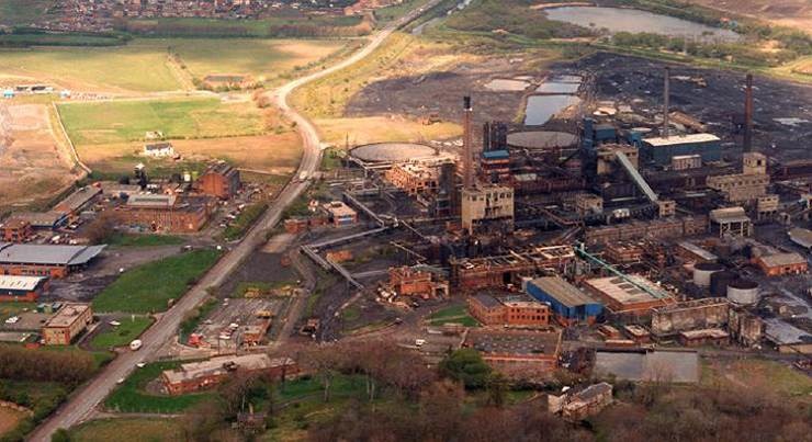 The coking plant in 1984 on the site of what is now the Advanced Manufacturing Park.