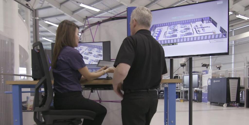 Ruby with Tim Underwood at AMRC Factory 2050.