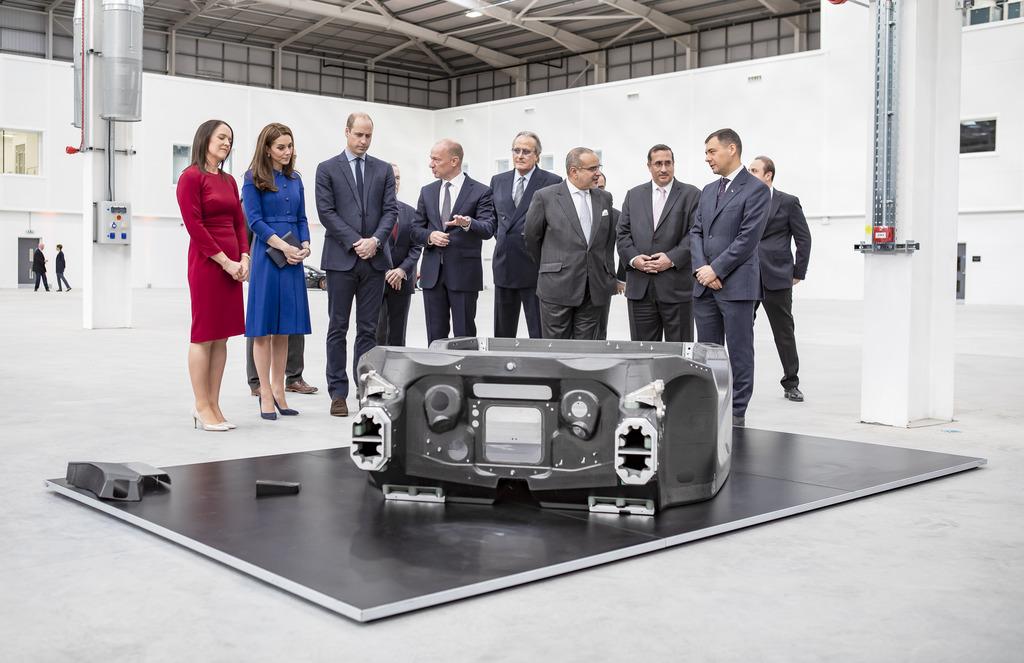 The Duke and Duchess of Cambridge attended the opening of McLaren Automotive's new £50 million McLaren Composites Technology Centre.