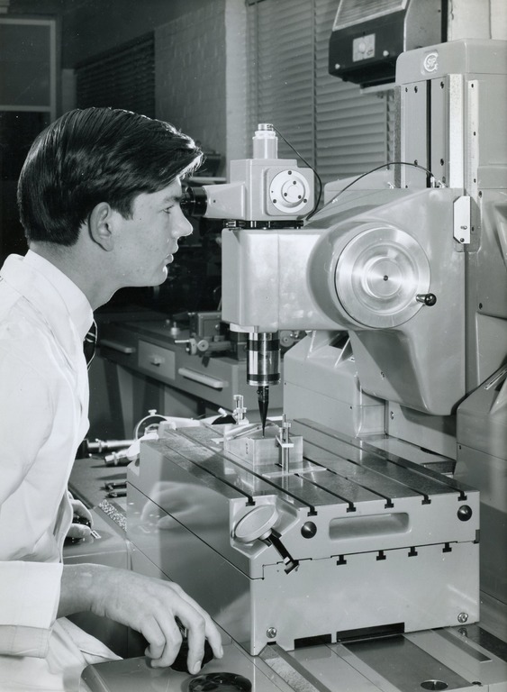 Dr Siddall as a student apprentice in 1964. 