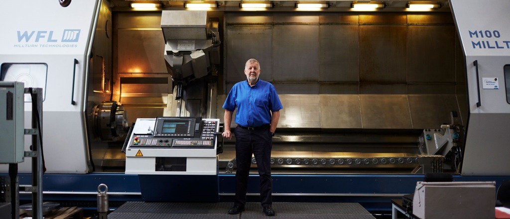Keith Ridgway in the AMRC Machining room
