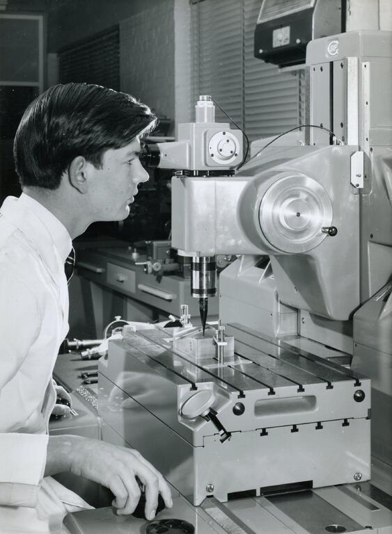 Dr Siddall as a student apprentice in 1964.