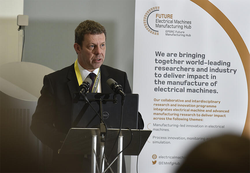 Professor Koen Lamberts, President and Vice-Chancellor of the University of Sheffield, speaking at the launch of the new research hub.