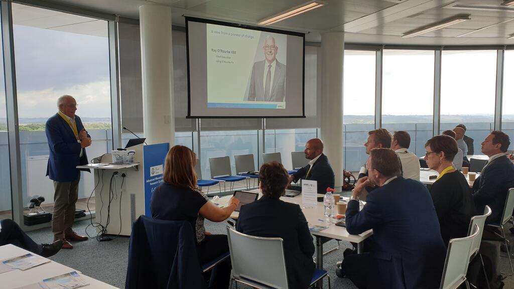 Ray O'Rourke, chief executive of Laing O’Rourke, addressing the roundtable event.