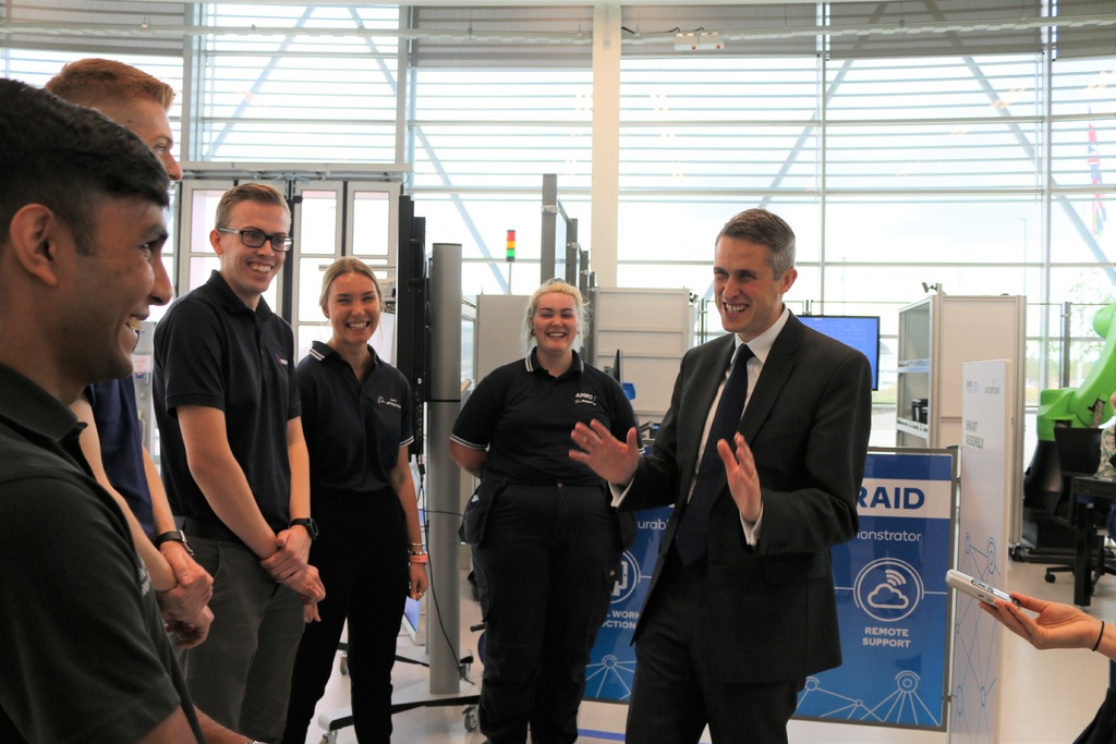 The Education Secretary met with apprentices from the AMRC Training Centre. 