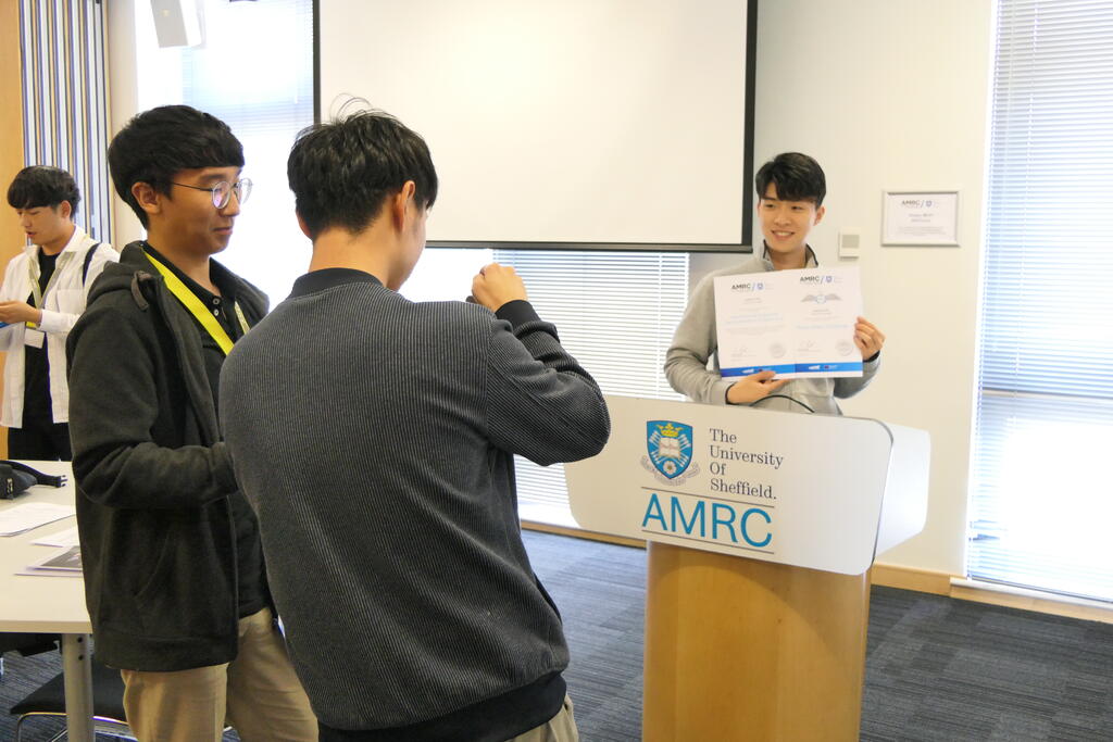 Students were given a tour of the entire AMRC during their four-week stay in South Yorkshire.