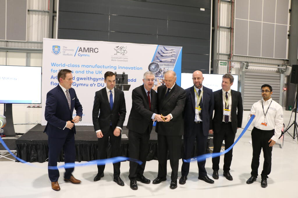 Welsh Government First Minister Mark Drakeford and Lord Barry Jones have cut the ribbon to open the new facility in Broughton in Wales.