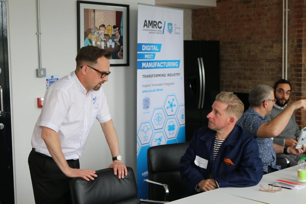 The AMRC's Deputy Head of Digital, Jonathan Bray, at a DMM 'Lunch & Learn' session. 
