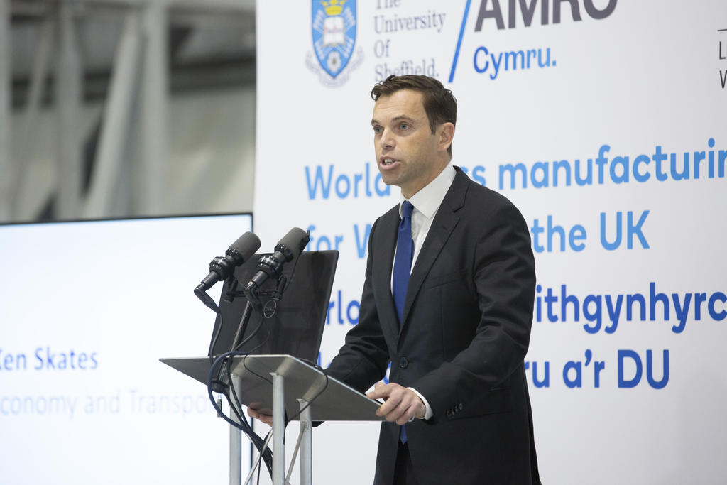 Economy and North Wales Minister Ken Skates called AMRC Cymru a 'game-changer for the economy of North Wales' at the official opening.