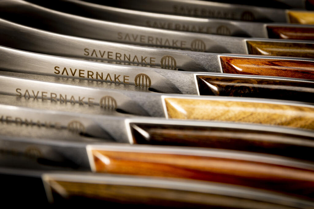 Crafted: Every part of a Savernake knife is made by hand and designed with technology also used in construction of parts for Formula One racing.  Pictures: Savernake Knives.