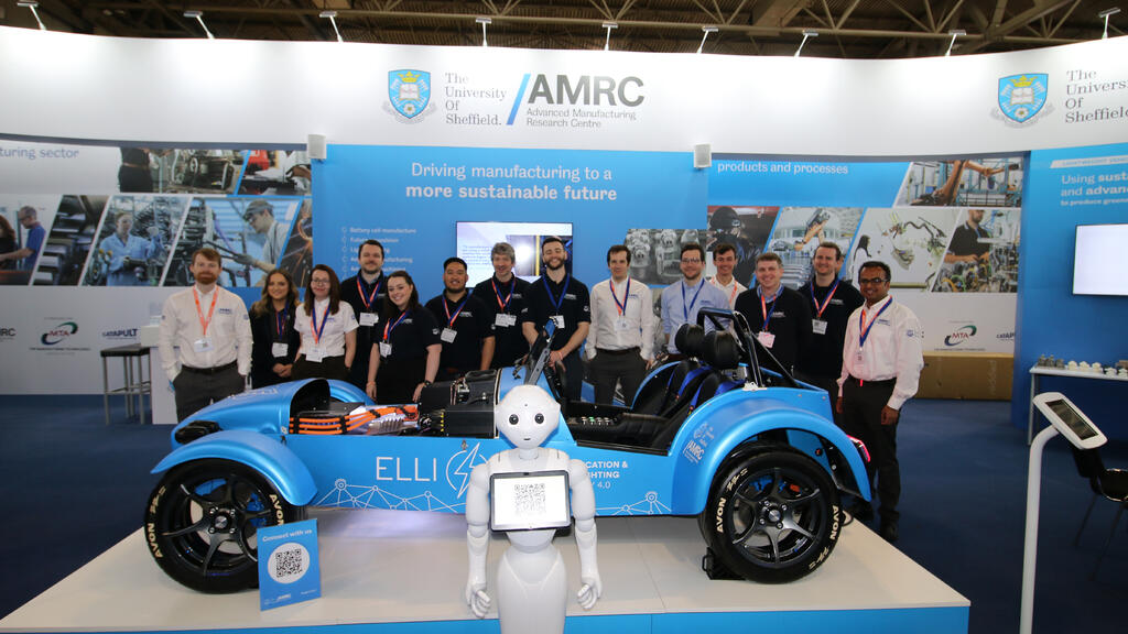 The AMRC used a Caterham 7 sports car to demonstrate how Industry 4.0 technologies could assist in manufacturing assembly at MACH 22.