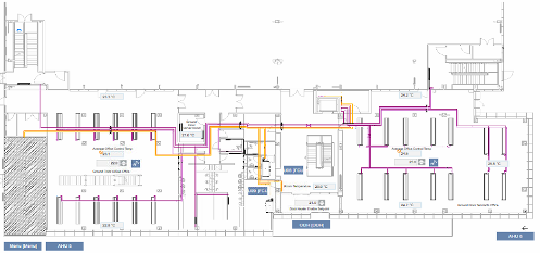 Internal building management system used to optimise the heating at AMRC Cymru.