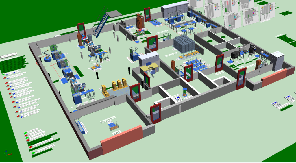 The Pudding Compartment digital twin discrete-event simulation (DES) model.