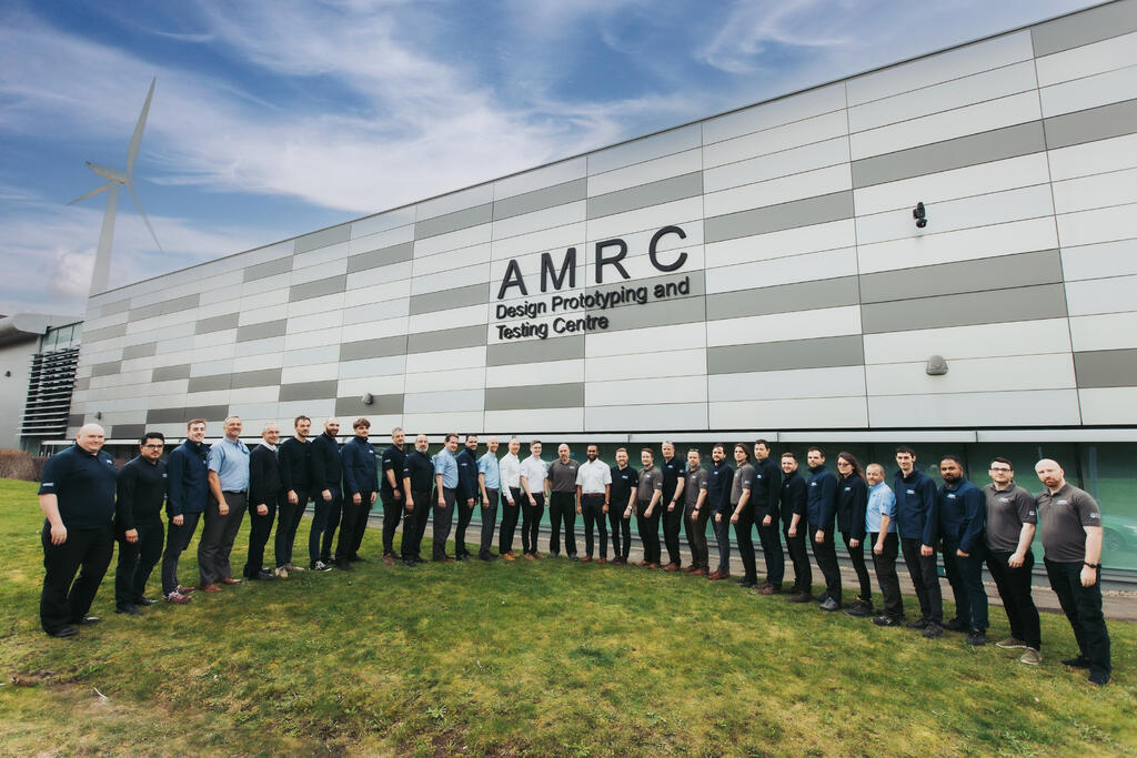 The Design and Prototyping Group outside the AMRC Design Centre (2023)